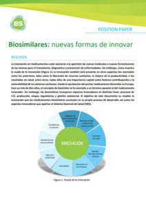 POSITION PAPER. Biosimilares: nuevas formas de innovar